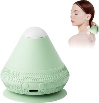 OEM Bola De Masaje Con Ventosa De 2 Dedos, Bola De Masaje El&eacute;ctrica, Doble Temperatura Y Dos Masajes Para Spierpijn (verde)