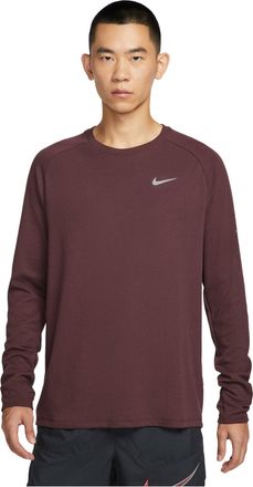 Nike Stride Dri-Fit Running Waffle Crew Neck Top Vivid Fuchsia HV2706-652