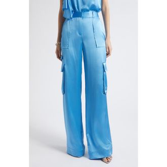 Ramy Brook Hannah Wide Leg Cargo Pants in Oasis at Nordstrom, Size 12