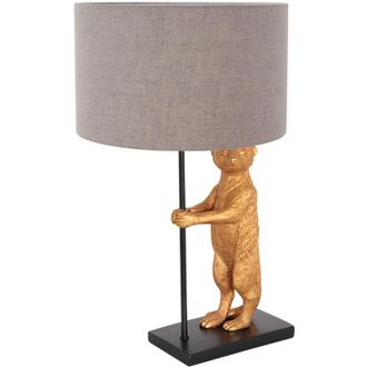 Steinhauer Anne Lighting - L&aacute;mpara De Mesa - Animaux - Negro - Lino Metal