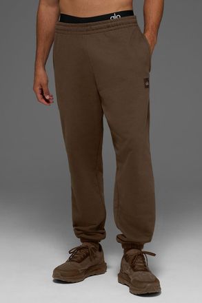 Alo | Cuffed Renown Heavy Weight Sweatpant in Espresso Brown, Size: 2XL
