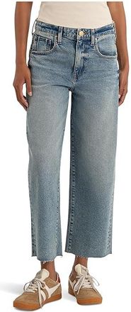 Kut from the Kloth Gwen High-Rise Wide Leg Slouchy Raw Hem 5 Pockets Womens Jeans Regard : 10 25, Cotton/Denim/Lyocell