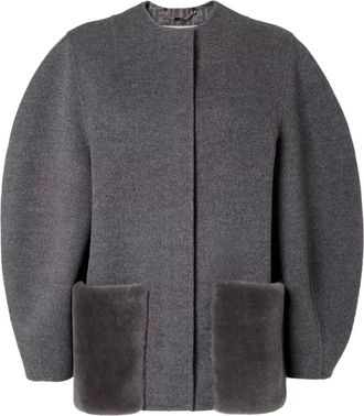 Fendi patch-pocket jacket - Grey