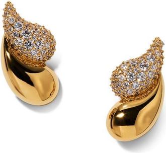 Nadri Pisa Cubic Zirconia Stud Earrings in Gold at Nordstrom