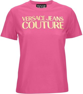 Versace Jeans Couture T-shirt - Dames - T-shirts - Roze - 2XS - Tops