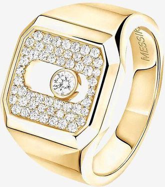 Messika Siegelring aus Roségold und Diamanten Move Joaillerie Pavée