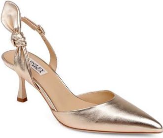 Badgley Mischka Yuan dOrsay Pump in Gold Metallic at Nordstrom, Size 7.5