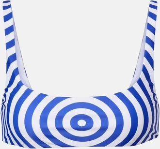 Jean Paul Gaultier Printed jersey bra top