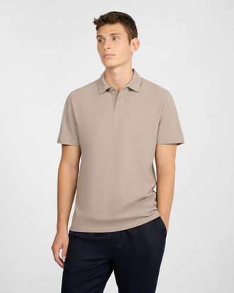 Onia Short Sleeve Pique Polo in Cashew at Nordstrom, Size Small
