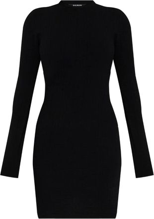 Balmain Abito a coste a maniche lunghe - Nero