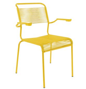 Schubiger M&ouml;bel Spaghetti-Stuhl S&auml;ntis mit Armlehnen