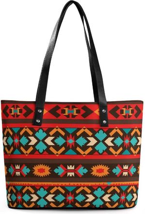Generic Southwestern Navajo Pattern Tote Bags for Women Cute Shoulder Purses Handbags