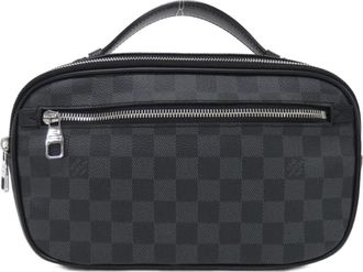 Louis Vuitton Graphite Coated Canvas Shoulder Bag (Pre-Owned)