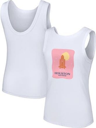 Lusso Womens Lusso Style White Houston Astros Lindy Tank Top at Nordstrom, Size Xx-Large