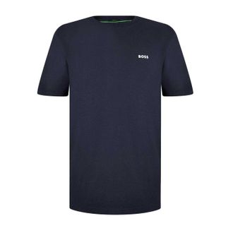 HUGO BOSS Heren Logo Regular T-Shirt (Marine)