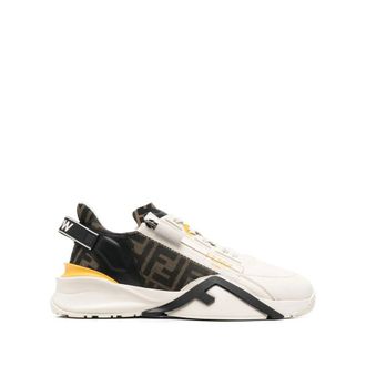 Fendi Flow Leather Panelled Sneakers