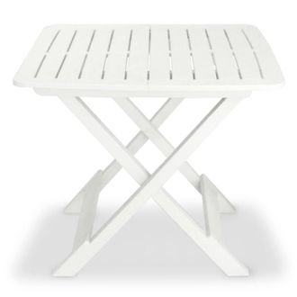 Berkfield Home 3 Piece Folding Bistro Set Plastic White