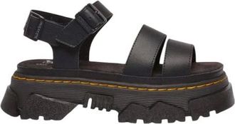 Dr. Martens Platform leren sandalen met gespsluiting - Dames - Sandalen - Zwart - 41 EU - Leer - Schoenen