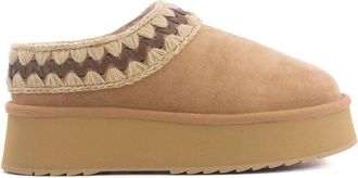 Mou Platform Ciabatta - Dames - Pantoffels - Beige - 40 EU - Schoenen