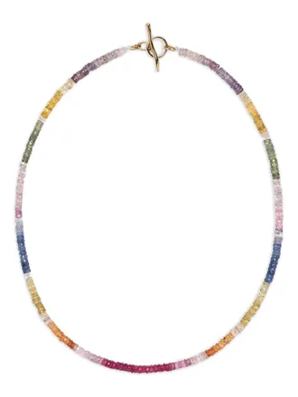 Lizzie Fortunato 14kt yellow gold beaded Sapphire necklace - women - Sapphire/14kt Yellow Gold - One Size