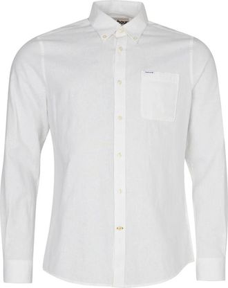 Barbour Heren, Overhemden, Wit, Maat: XL Leer