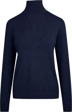 Gran Sasso Jersey de cuello alto - Knitwear - Mujer - Azul - XS