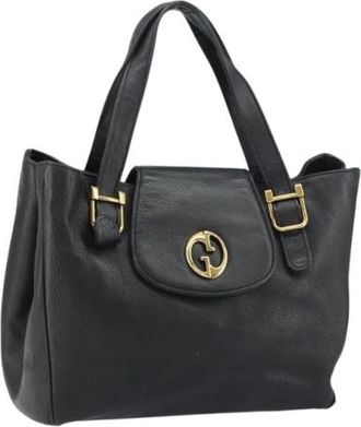 Gucci Pre-owned Leren Handtas - Dames - Vintage Handtas - Zwart - ONE Size - Leer - Vintage
