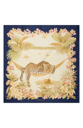 Ferragamo Relax Silk Scarf in Blue at Nordstrom
