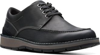Clarks Mens Gravelle Low Oxford, Black Leather, 7.5 UK