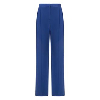 Alberta Ferretti Trousers With Wide Legs - female - Alberta Ferretti - Wide Trousers - Blue - S - Trousers