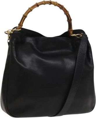 Gucci Pre-owned Handbags, female, Black, Size: ONE SIZE Pre-owned Vintage Hand Bag