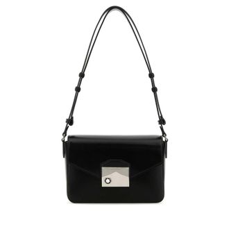 Montblanc Black Leather Meisterstuck Shoulder Bag