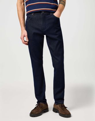 Wrangler Slim-fit-Jeans WRANGLER WRANGLER Jeans Larston, Herren, Gr. 30, L&auml;nge 34, blau, Obermaterial: 56% Baumwolle CO. 25% Polyester Pol. recyc.. 13% Lyocell