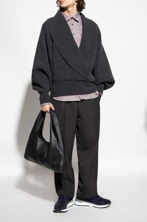 Ferragamo Plaid Shirt, Mens, Purple