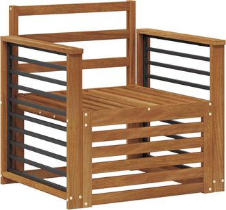 vidaXL Conjunto De Sof&aacute;s De Exterior Madera De Acacia S&oacute;lida Vidaxl
