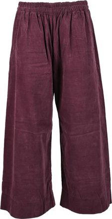 Another Label Wijde broek - Dames - Wijde Broeken - Rood - S - Katoen - Broeken