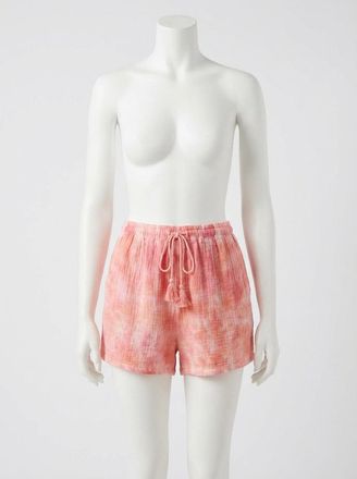 Faherty Dune Cotton Gauze Drawstring Short In Coral Skies Tie Dye