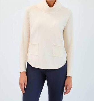 FDJ Cowlneck Sweater In Cream