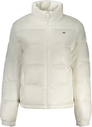 Tommy Hilfiger Jacket met lange mouwen - Dames - Winterjassen - Wit - L - Polyester - Jassen