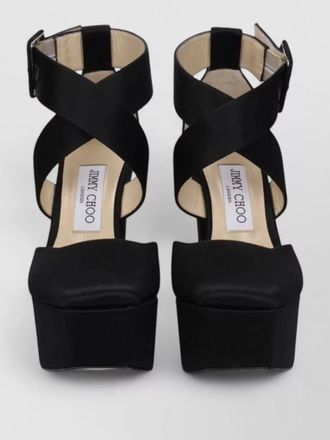Jimmy Choo London satin platform sandals