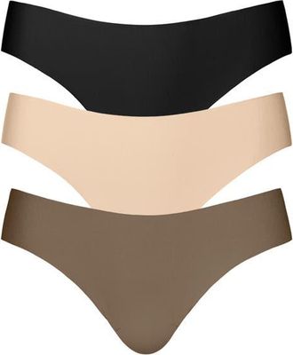 Commando Butter Assorted 3-Pack Thongs in Multi Colored Or Pac at Nordstrom, Size X-Small