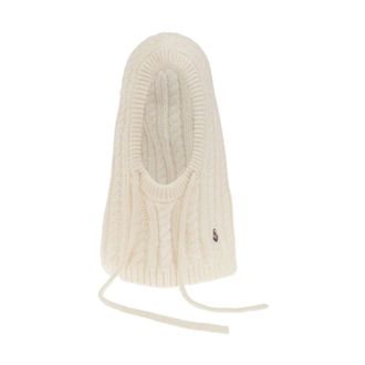 Moncler Pasamonta&ntilde;as de punto trenzado - Accessories - Mujer - Blanco - ONE SIZE