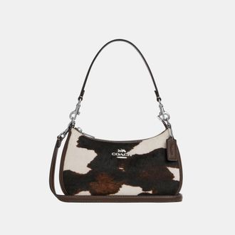 Coach Womens Teri Shoulder Bag in Printed Cow Haircalf - Multicolour Leather - One Size