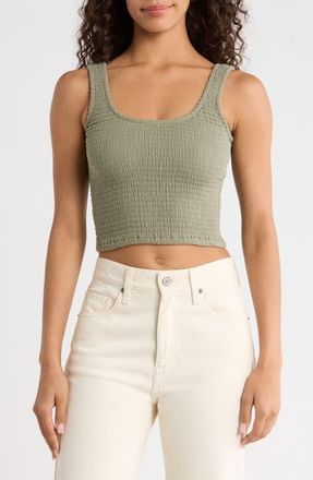 Marine Layer Coralina Cotton Smock Tank in Sea Spray at Nordstrom, Size X-Small