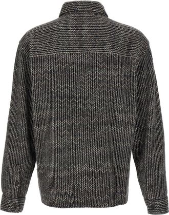 Missoni Mens Gray Wool Blouse
