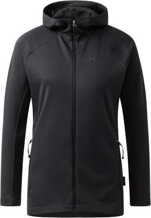 Haglöfs Korp Mid Hood Fleecejacke für Damen | schwarz
