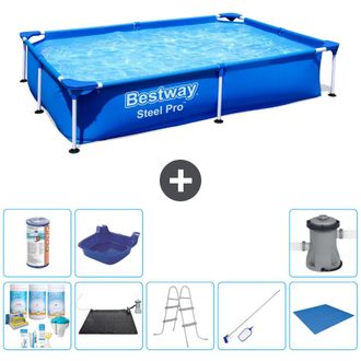 Bestway Piscina Bestway Steel Pro Rectangular - 221x150x43 Cm - 7-piezas S22066