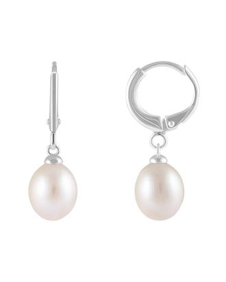 Splendid Pearls Silver 8-8.5Mmmm Pearl Earrings