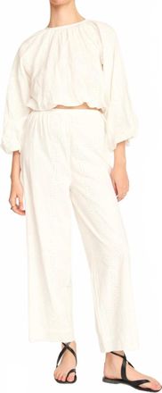 Mirth Andaman Cropped Top In Alabaster