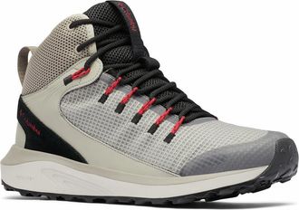 Columbia Mens Trailstorm Mid Waterproof Hiking Shoe, Kettle/Mountain Red, 13